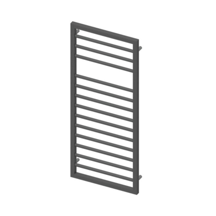 Product Cut out image of the Abacus Elegance Metro Textured Grey 1193mm x 500mm Towel Warmer